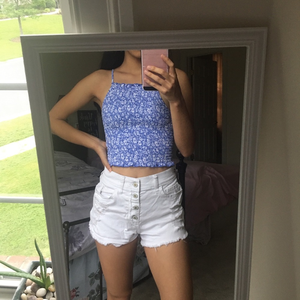 Forever 21 Periwinke Floral Cami Top